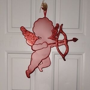 Tin Metal Red Cupid Wall / Door Valentine's Day Decor